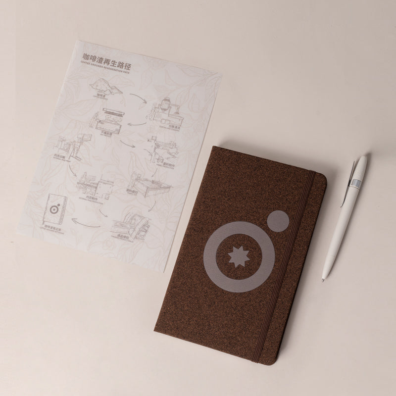 Eco Recycled Writing Set – Coffee Grounds & Shell Pen Notebook Set