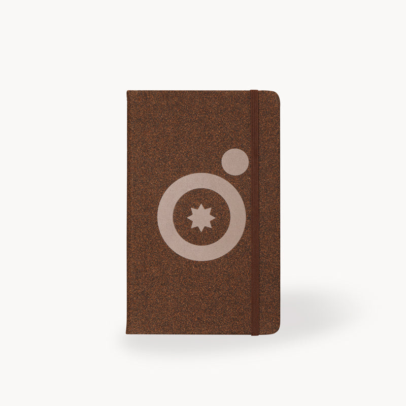 Coffee Grounds Notebook – Recycled Coffee Grounds Cover with Dot Grid Pages