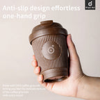 Vigor Coffee Cup – Lightweight Travel Cup with Coffee Grounds Material