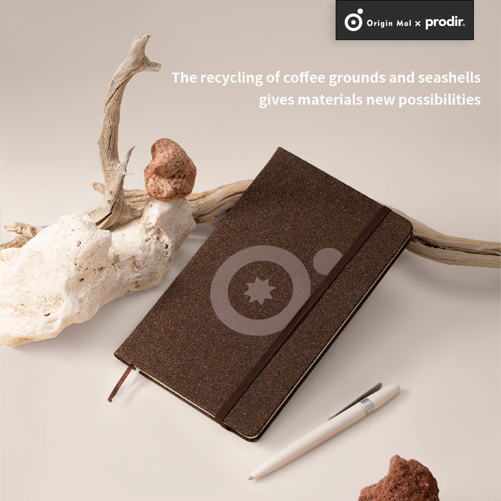 Eco Recycled Writing Set – Coffee Grounds & Shell Pen Notebook Set