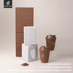 Vigor Coffee Cup – Lightweight Travel Cup with Coffee Grounds Material