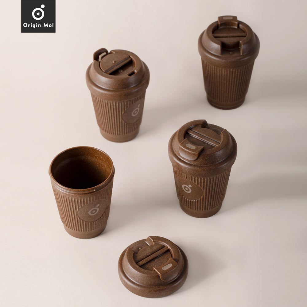 Vigor Coffee Cup – Lightweight Travel Cup with Coffee Grounds Material
