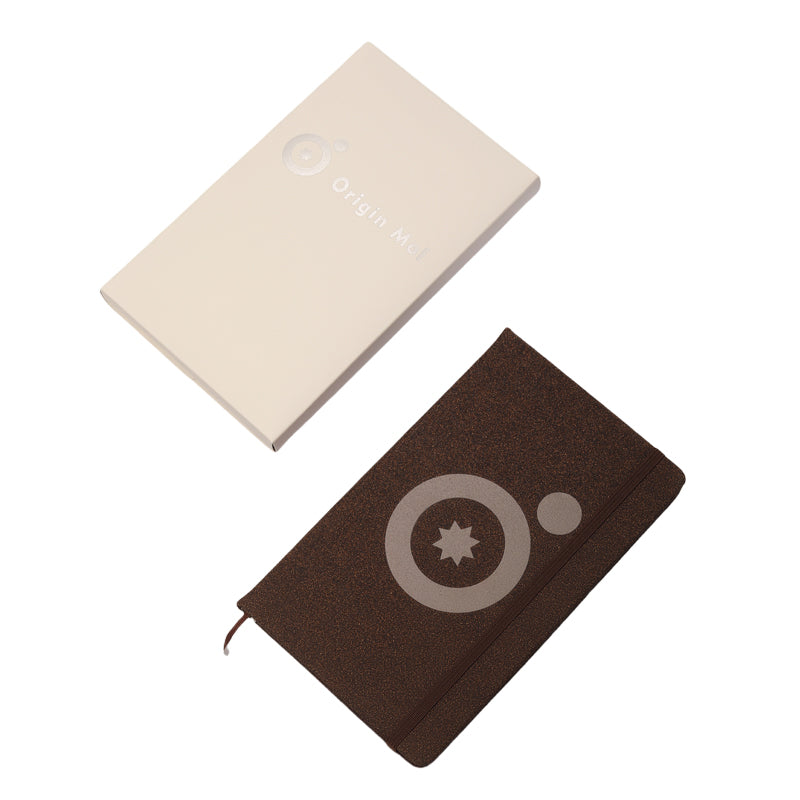 Coffee Grounds Notebook – Recycled Coffee Grounds Cover with Dot Grid Pages